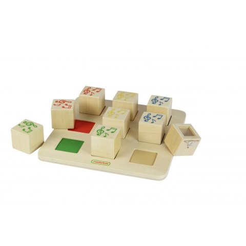 MASTERKIDZ Drewniany Sorter Sensoryczny Łączenie Dźwięków Montessori MASTERKIDZ Drewniany Sorter Sensoryczny Łączenie Dźwięków Montessori
