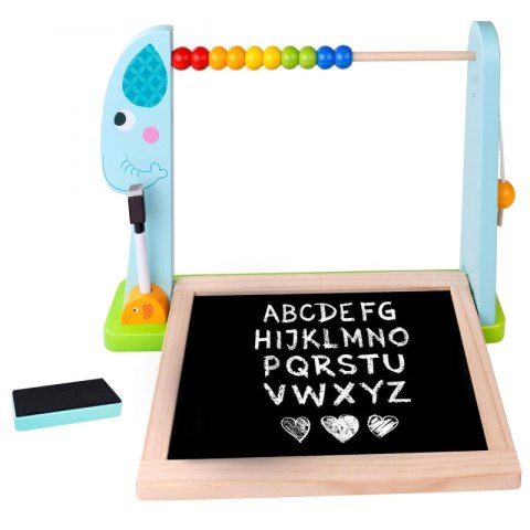 TOOKY TOY Duża Drewniana Tablica Dwustronna Magnetyczna+ Kredowa TOOKY TOY Duża Drewniana Tablica Dwustronna Magnetyczna+ Kredowa