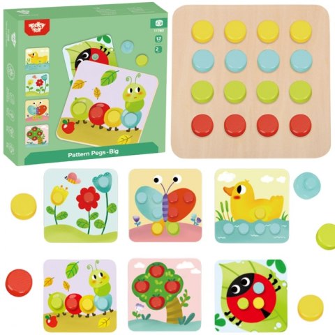 TOOKY TOY Układanka Klocki dla Dzieci Zwierzęta Dopasuj Nauka Kształtów Kolorów + Plansze TOOKY TOY Układanka Klocki dla Dzieci Zwierzęta Dopasuj Nauka Kształtów Kolorów + Plansze