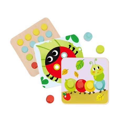 TOOKY TOY Układanka Klocki dla Dzieci Zwierzęta Dopasuj Nauka Kształtów Kolorów + Plansze TOOKY TOY Układanka Klocki dla Dzieci Zwierzęta Dopasuj Nauka Kształtów Kolorów + Plansze