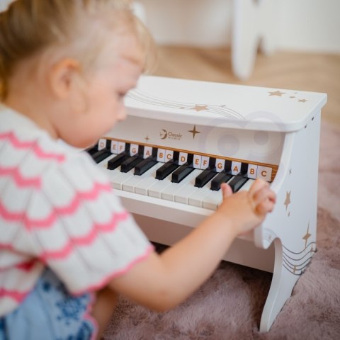 CLASSIC WORLD Drewniane Pianino dla Dzieci + Książeczka do Nauki CLASSIC WORLD Drewniane Pianino dla Dzieci + Książeczka do Nauki