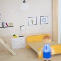 VIGA Zestaw Drewniany Domek dla Lalek z Laleczkami i Akcesoriami
