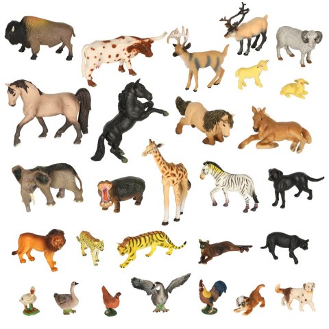 Figurki zwierząt zwierzęta zoo safari farma akcesoria skrzynka 28el. Figurki zwierząt zwierzęta zoo safari farma akcesoria skrzynka 28el.