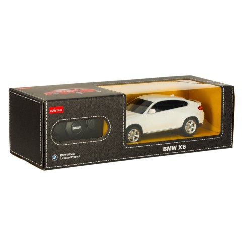 Samochód zdalnie sterowany Rastar 31700 BMW X6 1:24 biały Samochód zdalnie sterowany Rastar 31700 BMW X6 1:24 biały