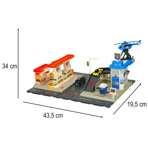 Stacja paliw parking policyjny zestaw 54 el. Stacja paliw parking policyjny zestaw 54 el.