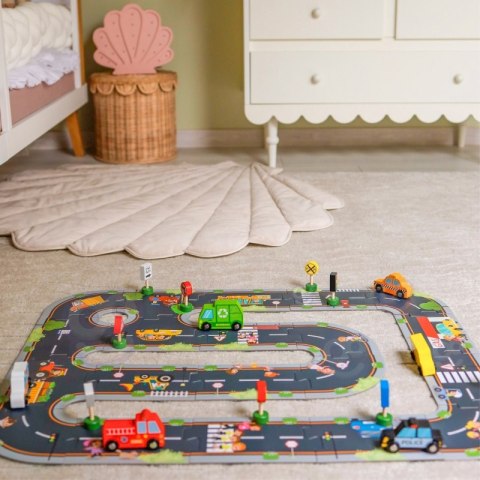 WOOPIE GREEN Droga Puzzle dla Dzieci Autostrada Makieta 21 el. Certyfikat FSC WOOPIE GREEN Droga Puzzle dla Dzieci Autostrada Makieta 21 el. Certyfikat FSC