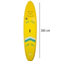 Deska SUP pompowana do pływania z siedzeniem akcesoriami wiosło zestaw żółta 350 cm
