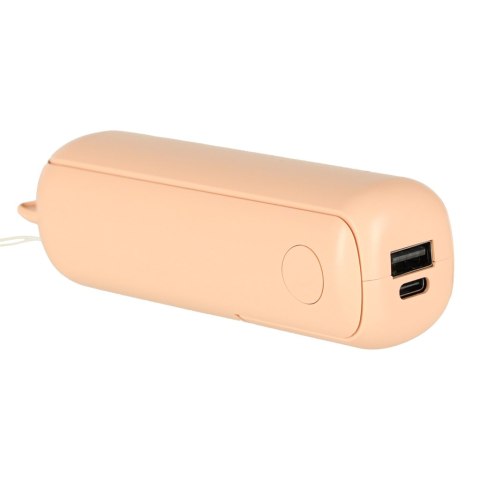 Wiatrak biurkowy wentylator mini ręczny składany wiatraczek przenośny USB różowy Wiatrak biurkowy wentylator mini ręczny składany wiatraczek przenośny USB różowy