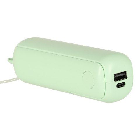 Wiatrak biurkowy wentylator mini ręczny składany wiatraczek przenośny USB zielony Wiatrak biurkowy wentylator mini ręczny składany wiatraczek przenośny USB zielony