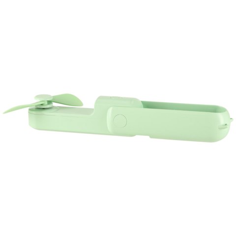 Wiatrak biurkowy wentylator mini ręczny składany wiatraczek przenośny USB zielony Wiatrak biurkowy wentylator mini ręczny składany wiatraczek przenośny USB zielony