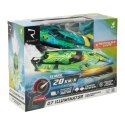 Motorówka zdalnie sterowana RC REVOLT Q7 Illuminator Szybka Łódź 20km/h Zasięg 150m 2.4GHz Silnik Chłodzony Wodą LED Auto-Reset
