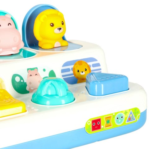 Gra zręcznościowa edukacyjna montessori wbijak wyskakujące zwierzątka POP-UP Gra zręcznościowa edukacyjna montessori wbijak wyskakujące zwierzątka POP-UP