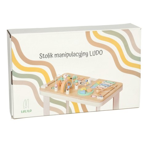 Stolik manipulacyjny LULILO montessori miętowy Stolik manipulacyjny LULILO montessori miętowy