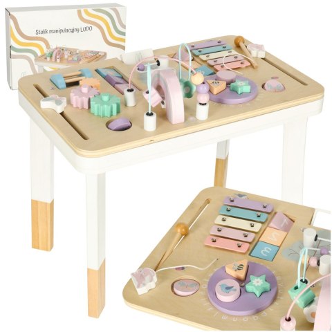 Stolik manipulacyjny LULILO montessori różowy Stolik manipulacyjny LULILO montessori różowy