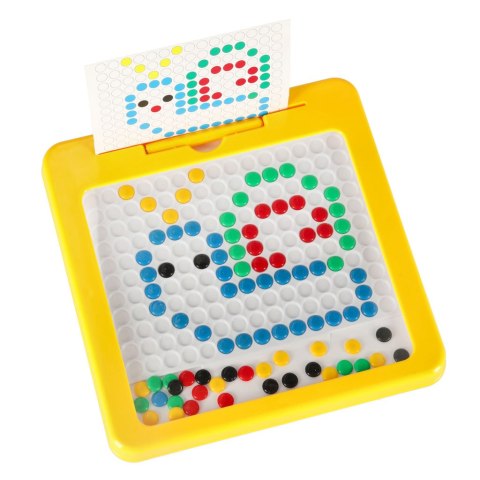 Tablica magnetyczna montessori mozaika kolorowe kropki żółta 26 x 26 cm Tablica magnetyczna montessori mozaika kolorowe kropki żółta 26 x 26 cm