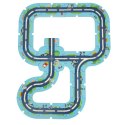 Tor samochodowy puzzle policja auto pojazd samochód znaki drogowe ulica miasto 47 elementów