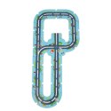 Tor samochodowy puzzle policja auto pojazd samochód znaki drogowe ulica miasto 47 elementów