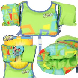 Kamizelka dmuchana BESTWAY 32174 kapok z rękawkami 3-6lat 19-30kg zielona