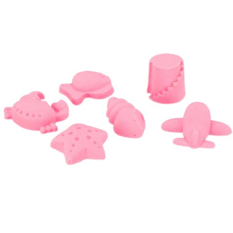 Piasek Kinetyczny 2kg foremki piaskownica zestaw XXL plastyczny kreatywny różowy Piasek Kinetyczny 2kg foremki piaskownica zestaw XXL plastyczny kreatywny różowy
