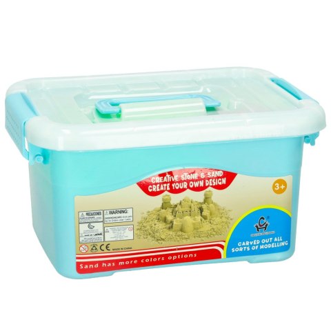 Piasek Kinetyczny 2kg foremki piaskownica zestaw XXL plastyczny kreatywny różowy Piasek Kinetyczny 2kg foremki piaskownica zestaw XXL plastyczny kreatywny różowy
