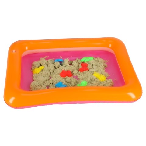 Piasek Kinetyczny w wiaderku 1kg foremki beżowy Piasek Kinetyczny w wiaderku 1kg foremki beżowy