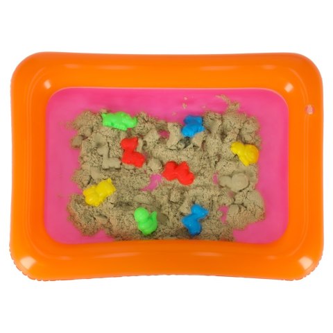 Piasek Kinetyczny w wiaderku 1kg foremki beżowy Piasek Kinetyczny w wiaderku 1kg foremki beżowy