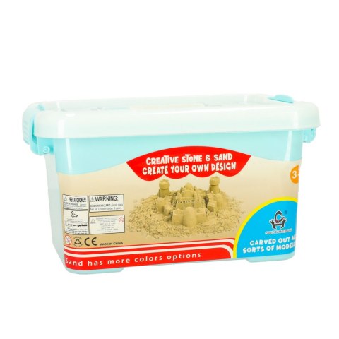 Piasek Kinetyczny w wiaderku 1kg foremki beżowy Piasek Kinetyczny w wiaderku 1kg foremki beżowy